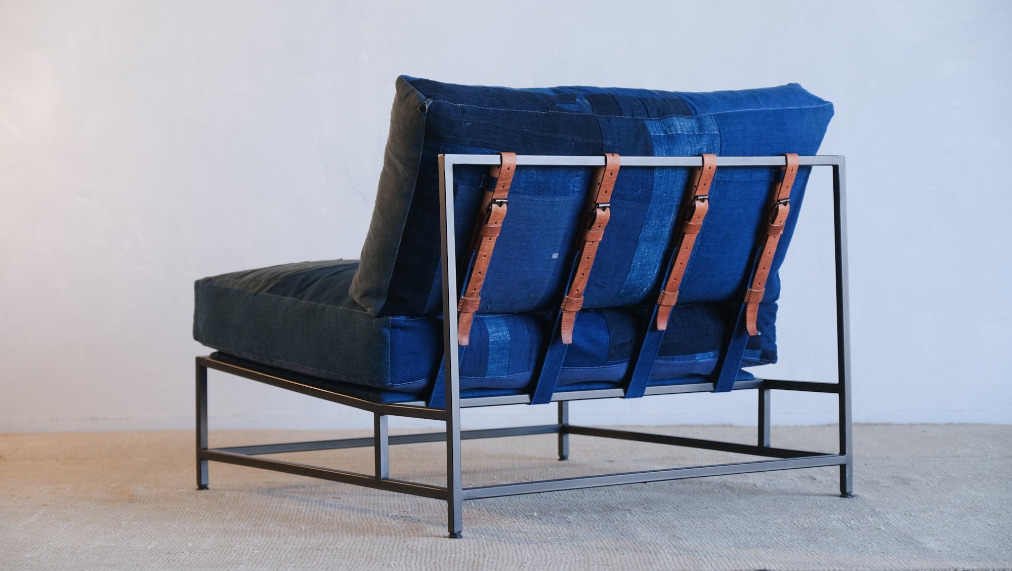 Inheritance Wide Chair in Vintage Japanese Boro and