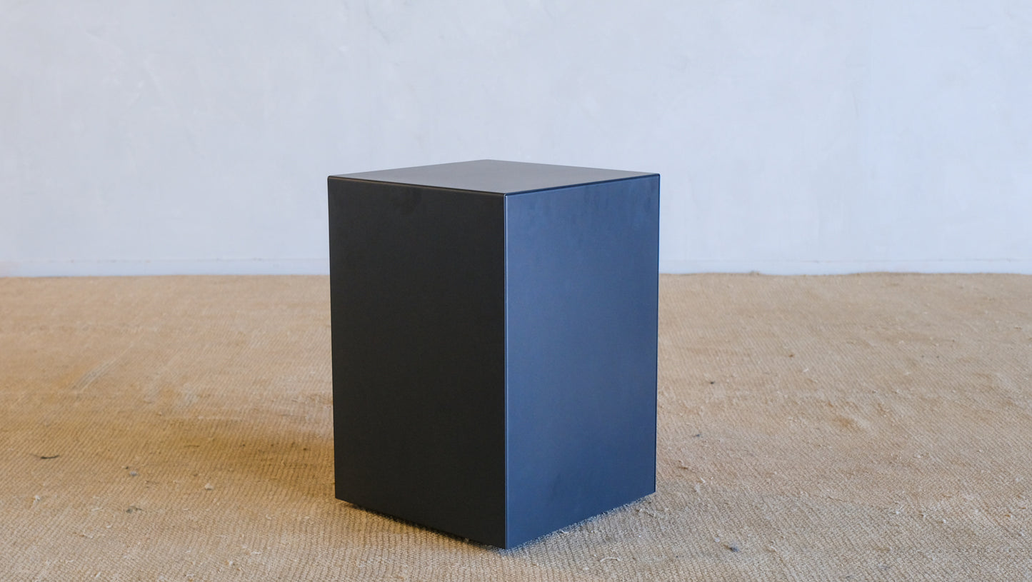 Outdoor Collection Tall Block Table - Charcoal Powder Coat