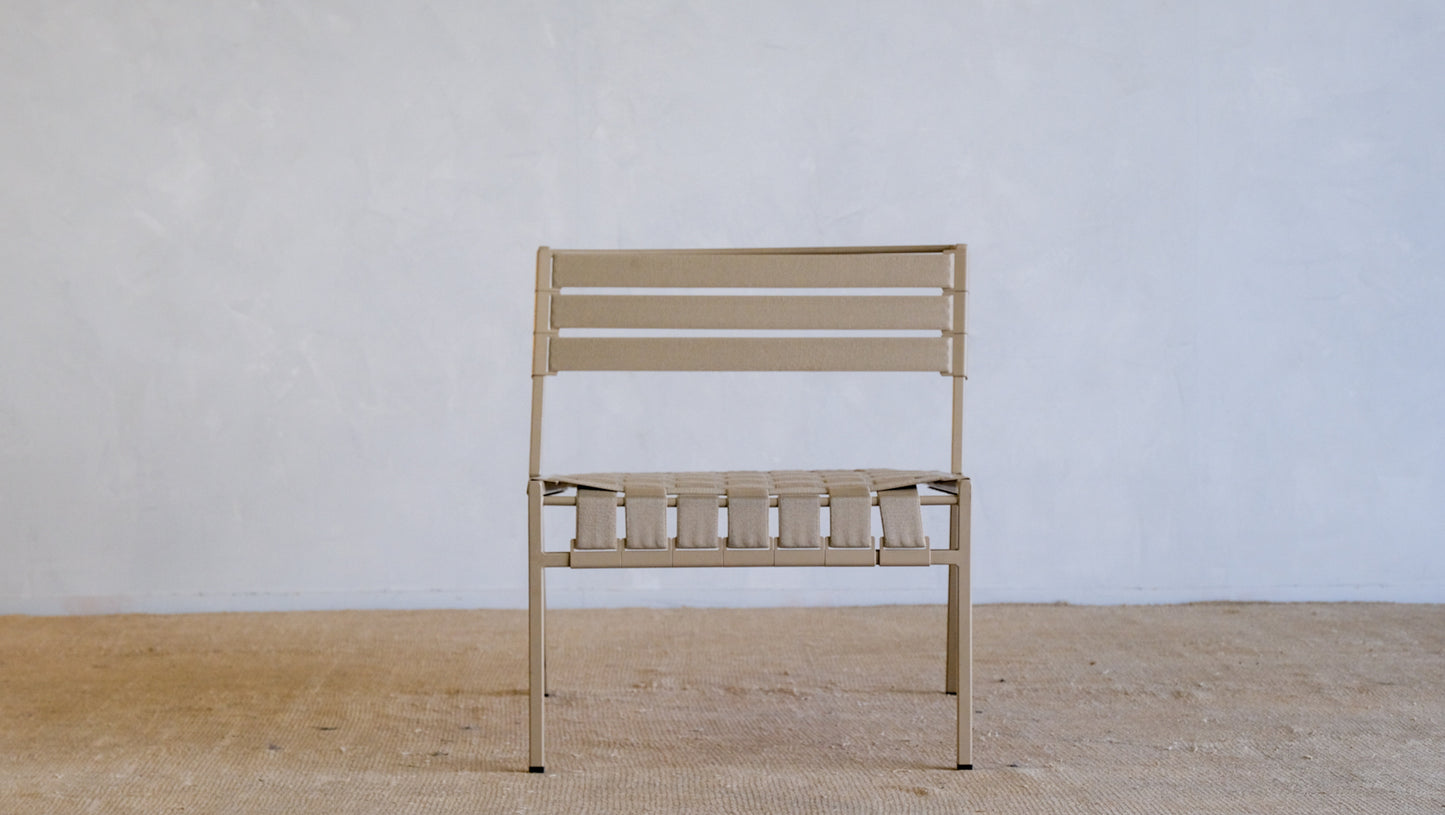 Tan Outdoor Lounge Chair