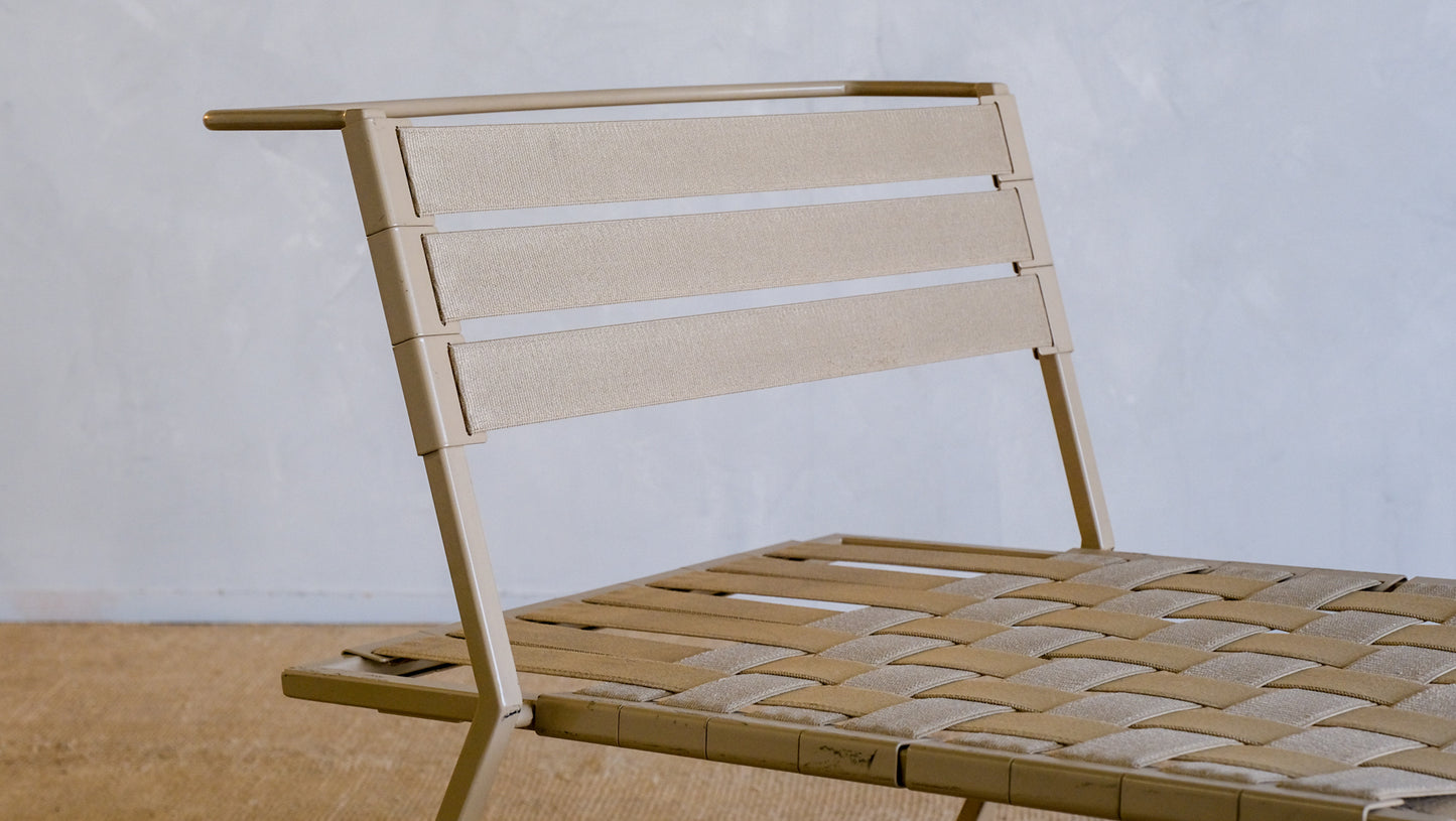 Tan Outdoor Lounge Chair