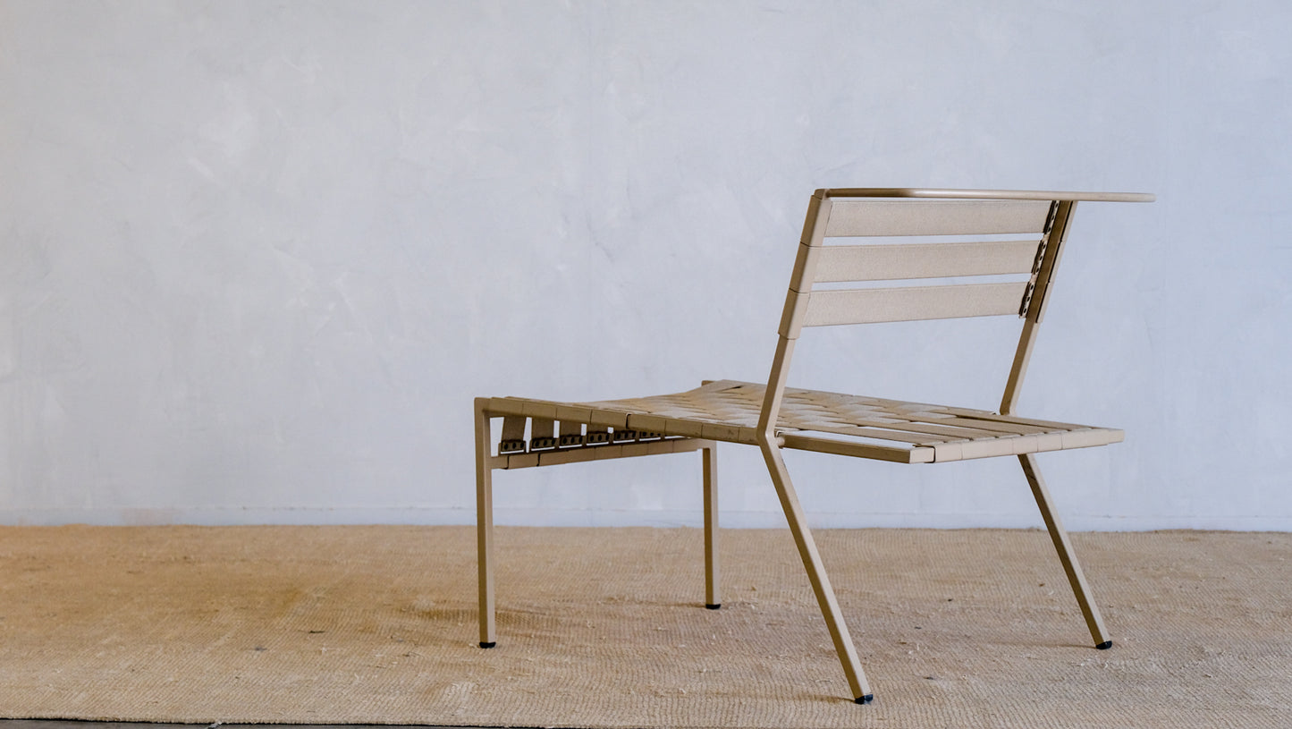 Tan Outdoor Lounge Chair