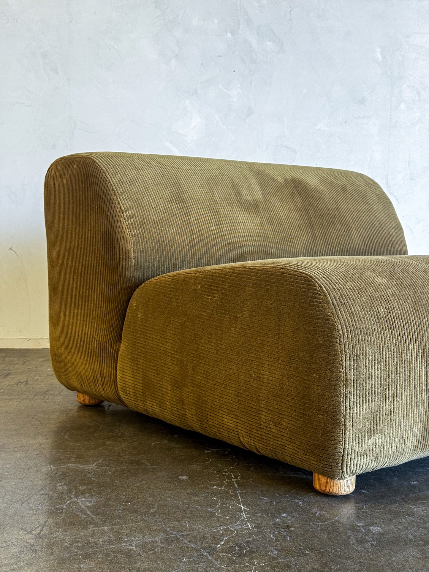 Ease Chair - Olive Green Corduroy