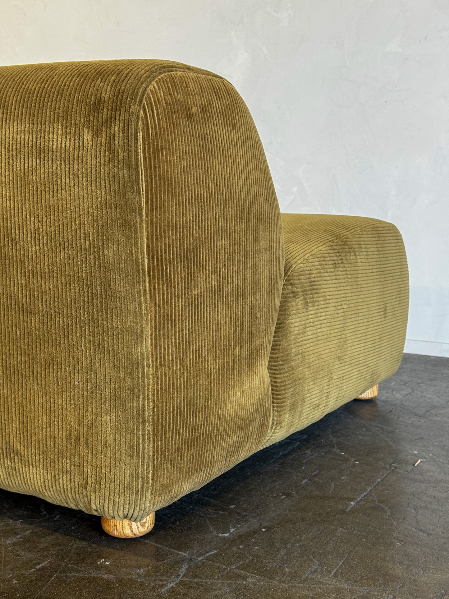 Ease Chair - Olive Green Corduroy