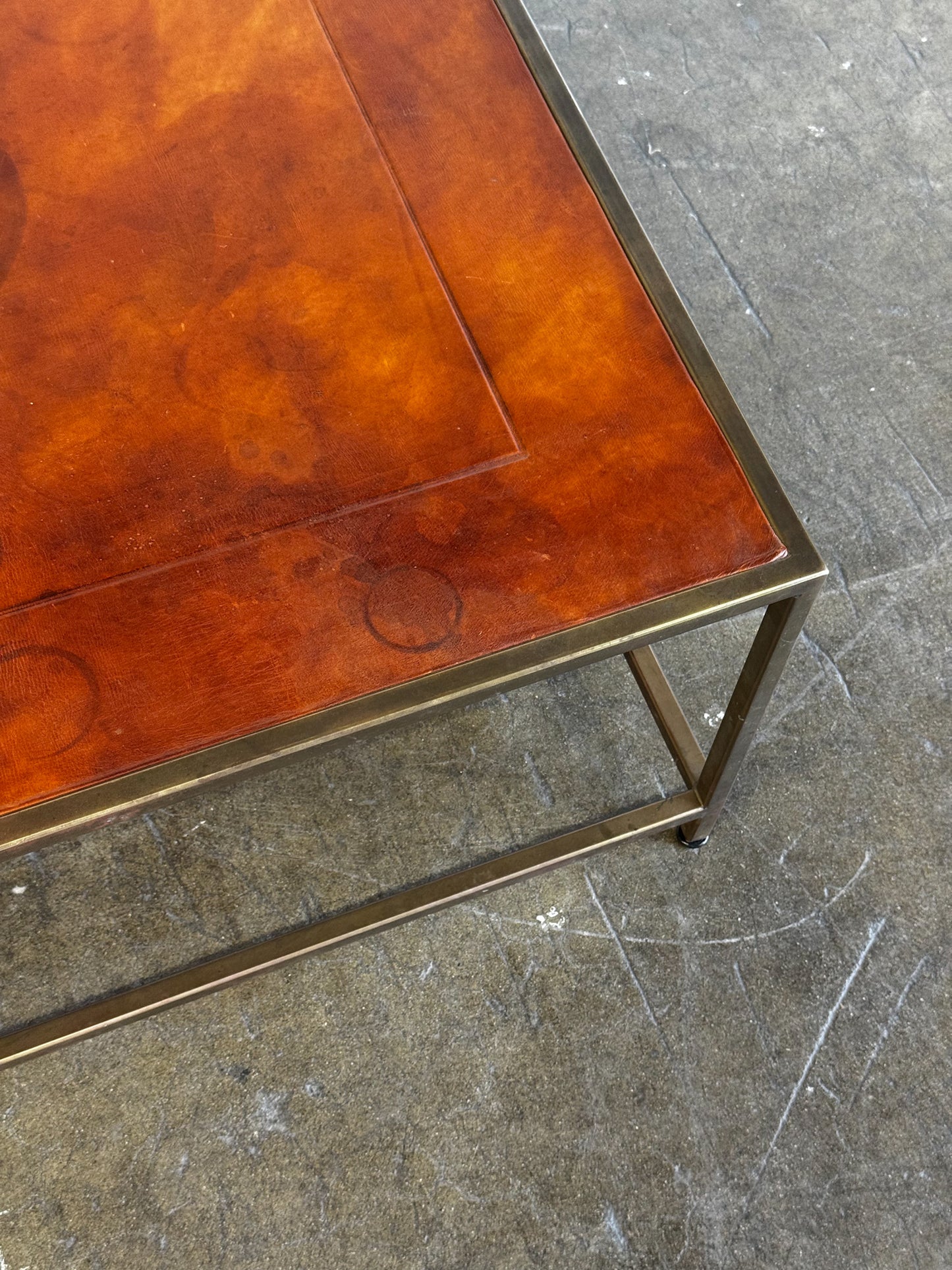 Leather Coffee Table