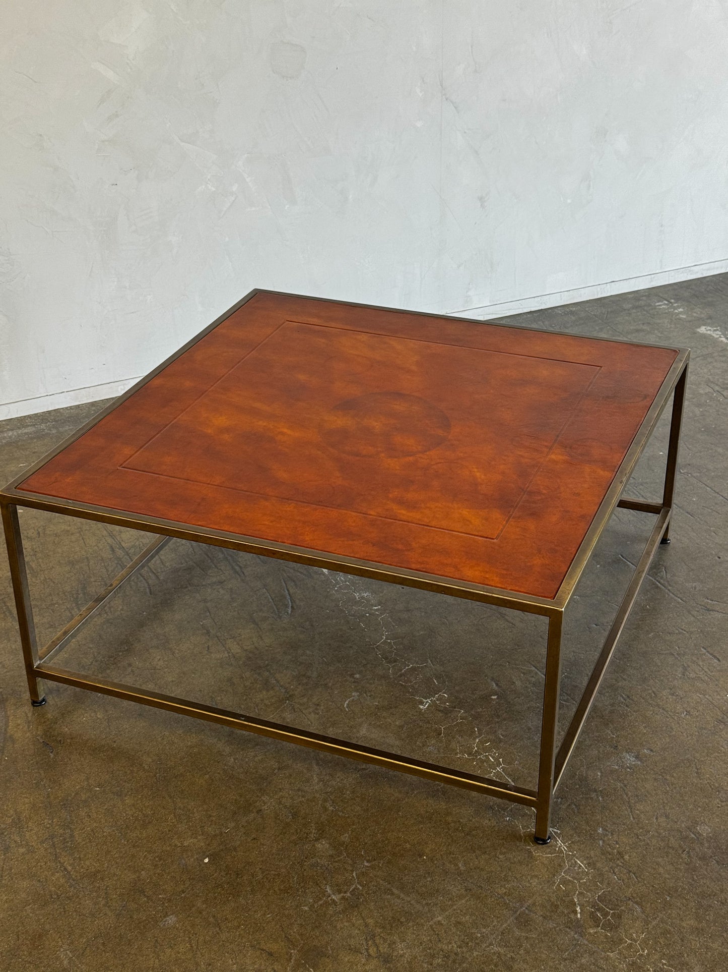 Leather Coffee Table