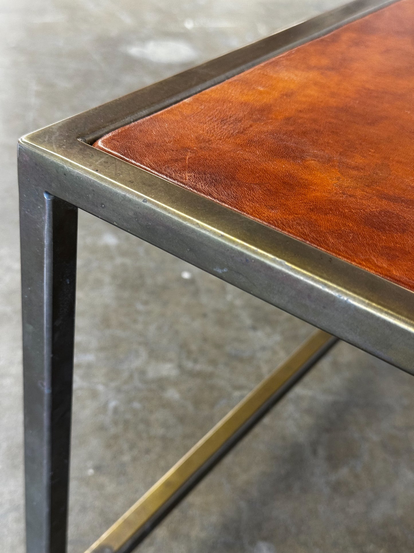 Leather Coffee Table