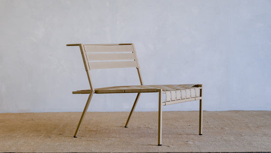 Tan Outdoor Lounge Chair